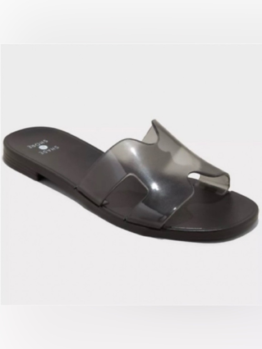 🍒Shade & Shore Jelly Slide “Bonnie” Sandals - Black - Size 7 Target NWT